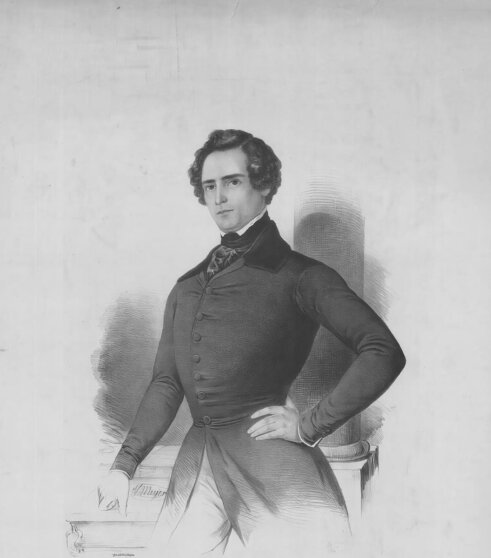 Портрет композитора Рихарда Вагнера, 1840 год