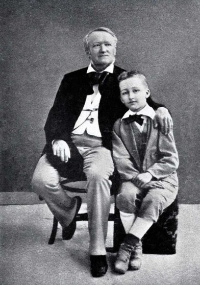 Рихард Вагнер со своим сыном Зигфридом