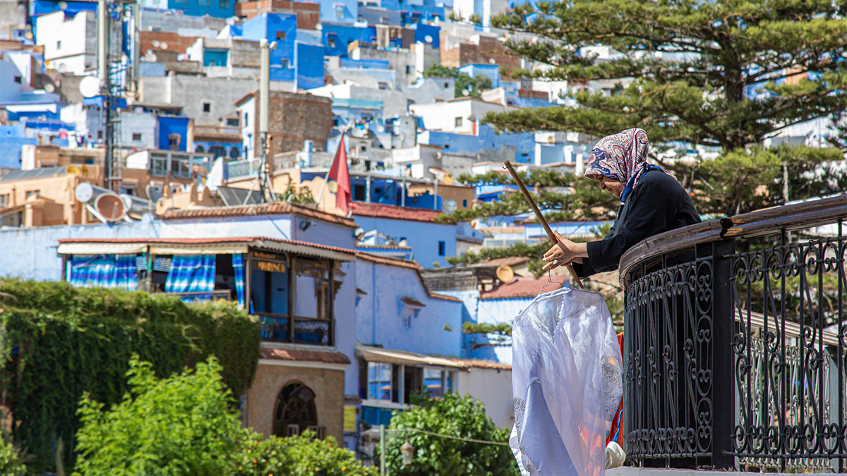 "Синий город" Шефшауэн, Марокко