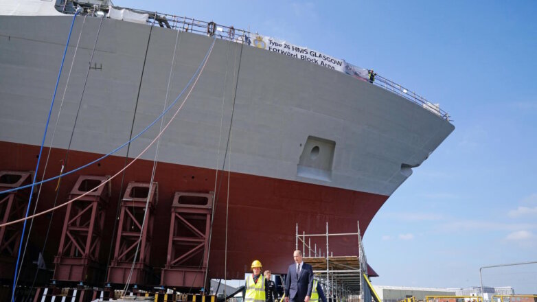 Неизвестные повредили строящийся фрегат ВМФ Великобритании