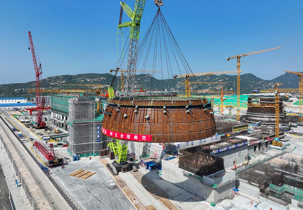 На строительной площадке энергоблока №7 Тяньваньской АЭС