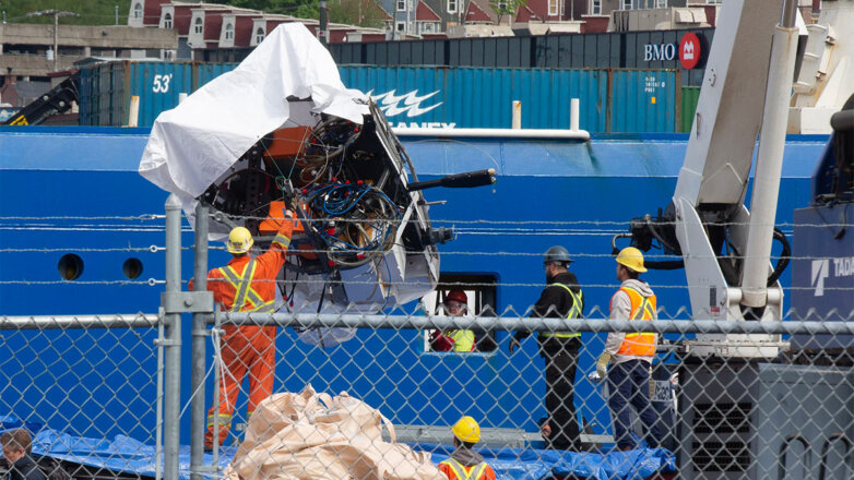 Обломки батискафа "Титан" выгрузили на канадском побережье