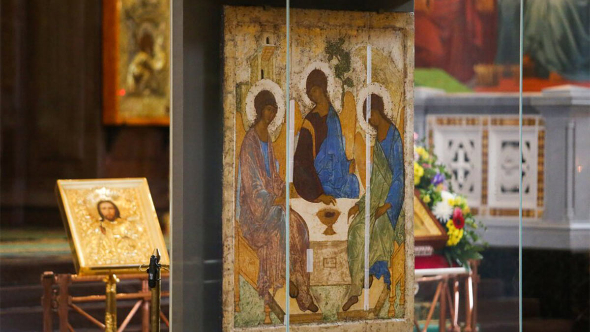 Икона «Святая Троица» Андрея Рублева