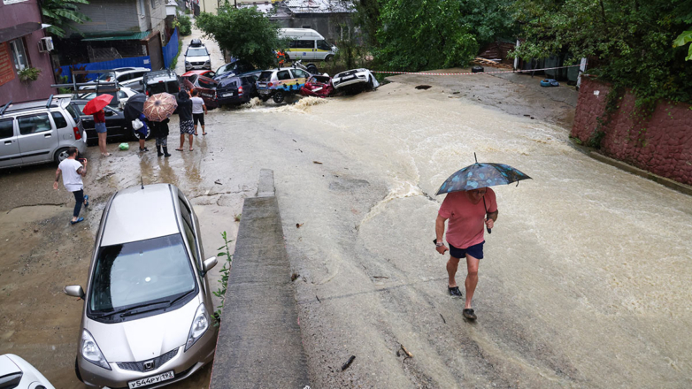 Уровень воды в реках подтопленного Туапсинского района начал спадать