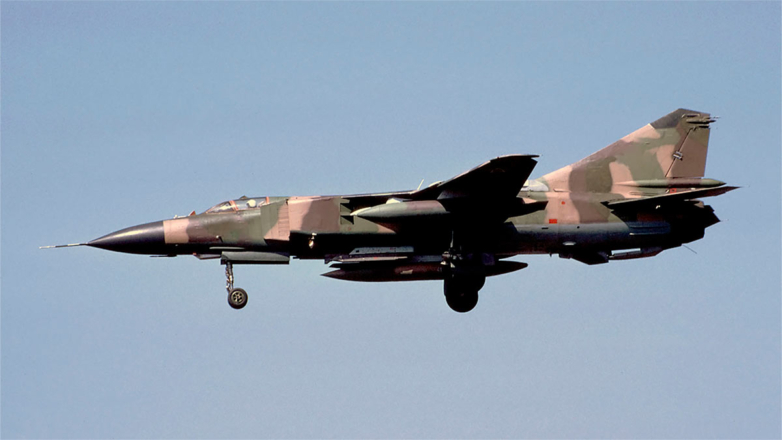 В США во время авиашоу разбился истребитель МиГ-23