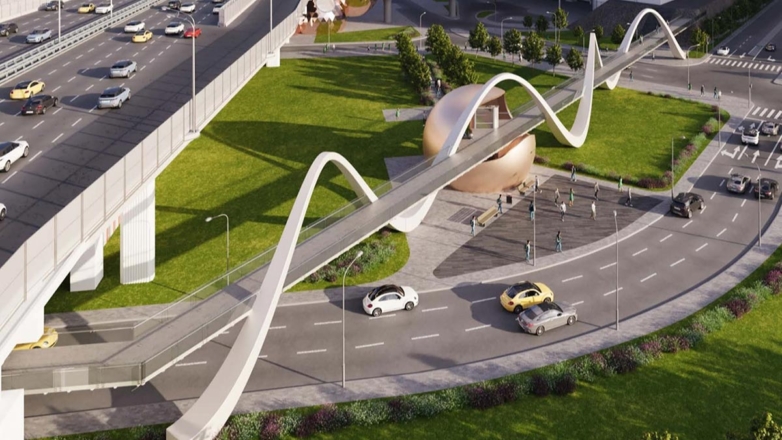 В районе "Москва-Сити" построят пешеходный мост