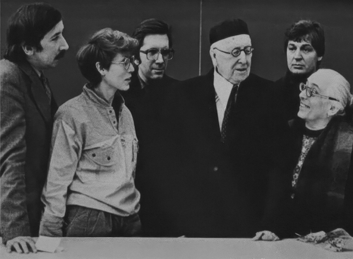 Алексей Лосев после лекции в МГУ,1985 год.