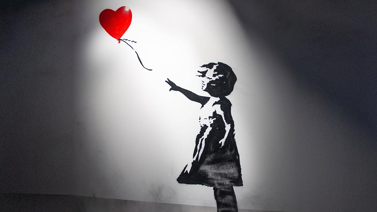 Граффити художника Бэнкси