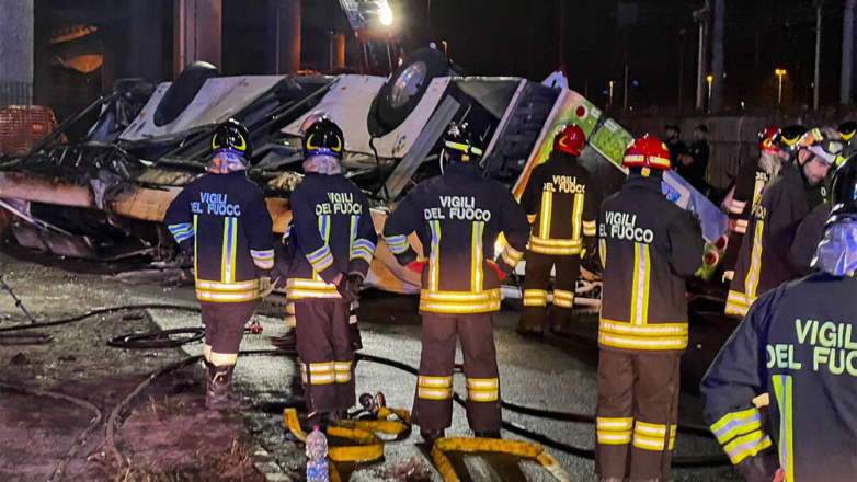 В Италии опознали всех жертв крупного ДТП с автобусом в Венеции