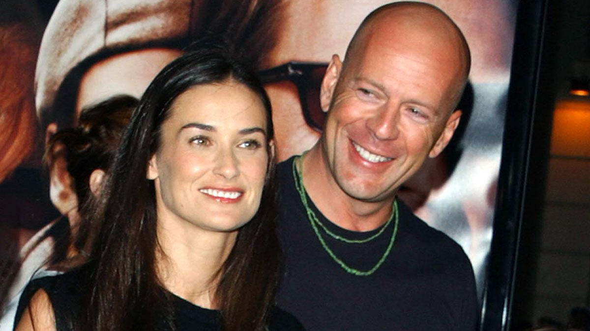 Деми Мур и Брюс Уиллис