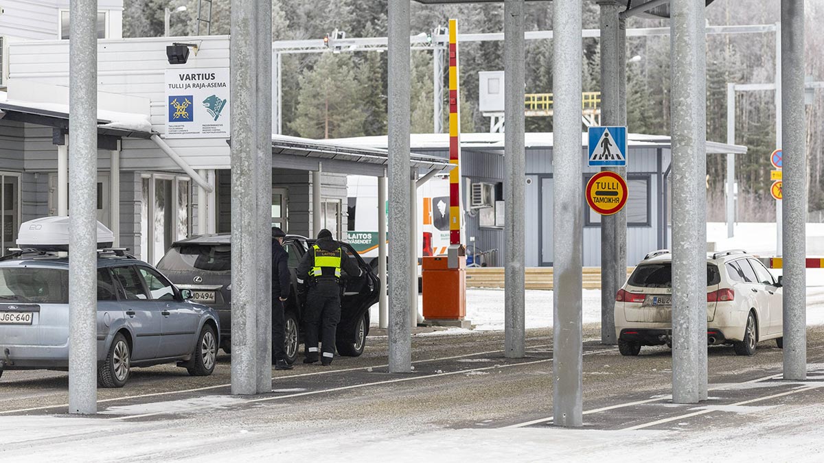 КПП на границе Финляндии
