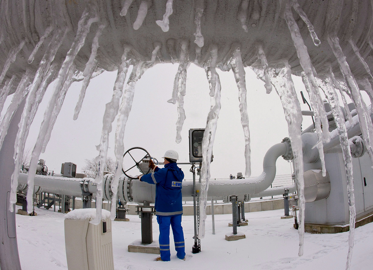 Хранилище природного газа в Рюдерсдорфе, Германия