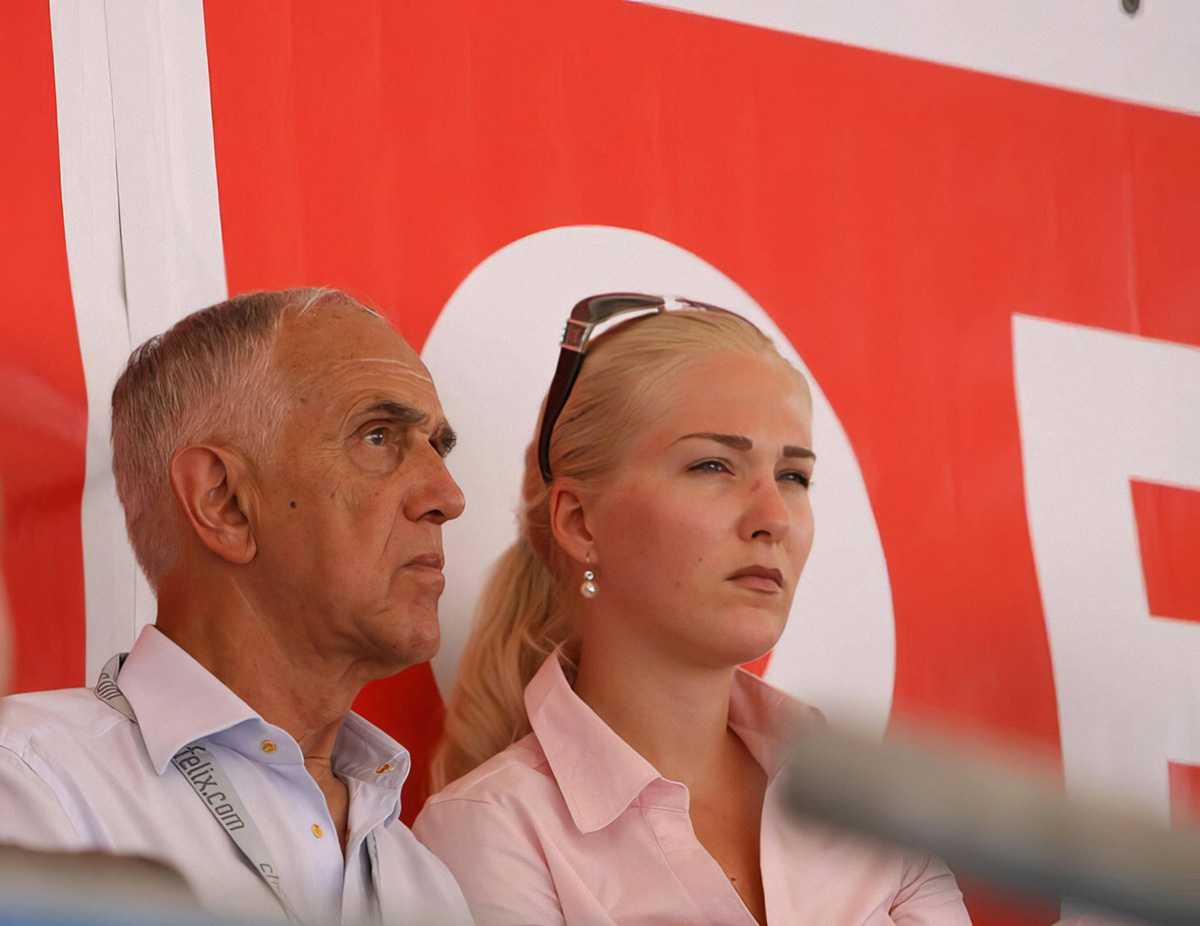 Гастон Глок и ухаживающая за ним медсестра Катрин Чиков, 2008 год