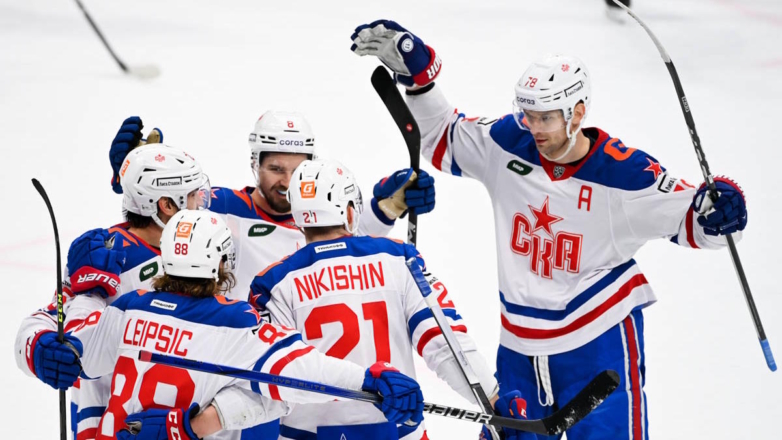 СКА разгромно обыграл "Витязь" в КХЛ