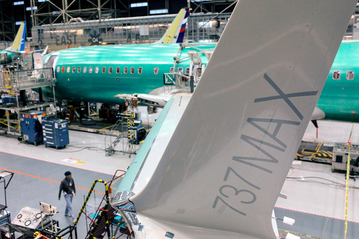 Производство самолетов Boeing 737 MAX