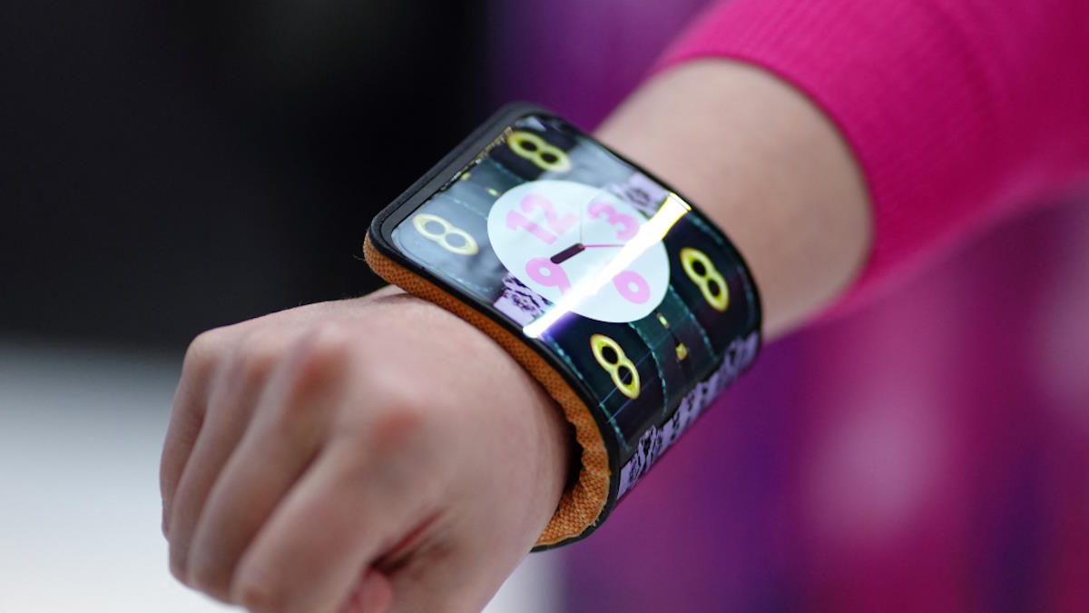 Motorola прототип с гнущимся дисплеем