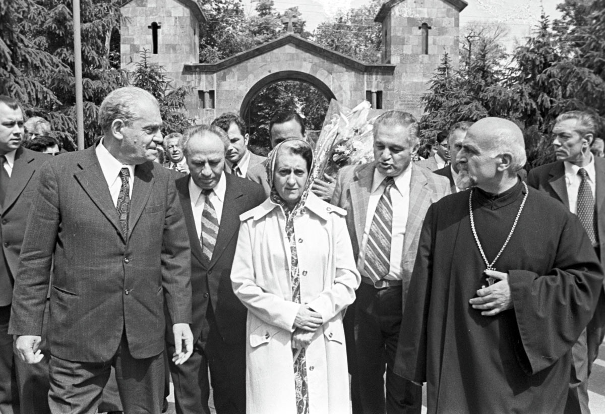 Премьер-министр Индии Индира Ганди в Армении