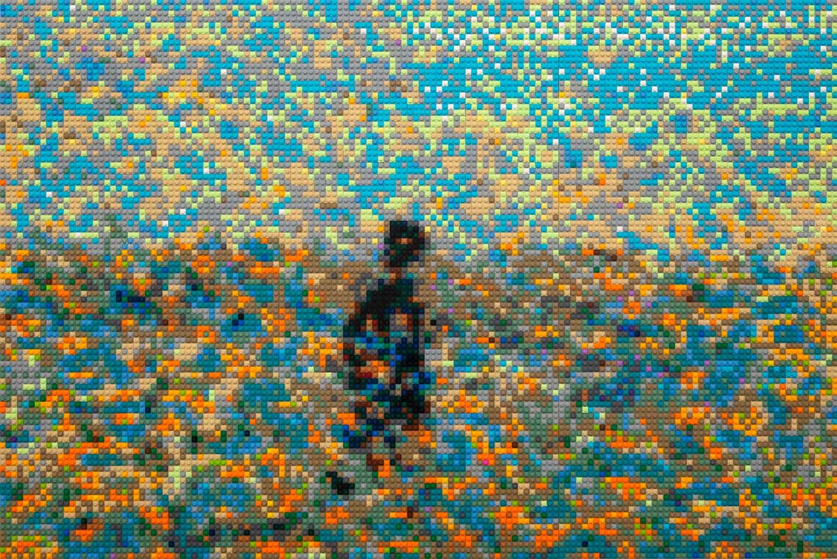 Ай Вэйвэй. Без названия («После Ван Гога»), 2020.Инсталляция из Lego. . 76 x 110 см. 