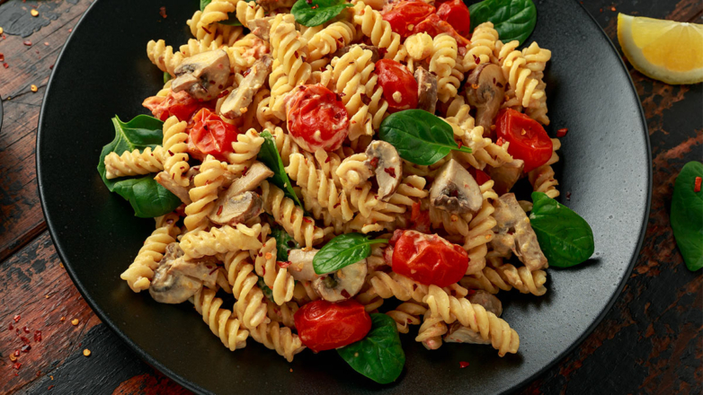 30 минут на кухне: постная паста с грибами