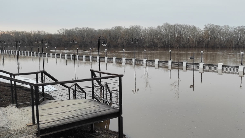 Уровень воды реки Урал в Оренбурге превысил опасную отметку на 66 см