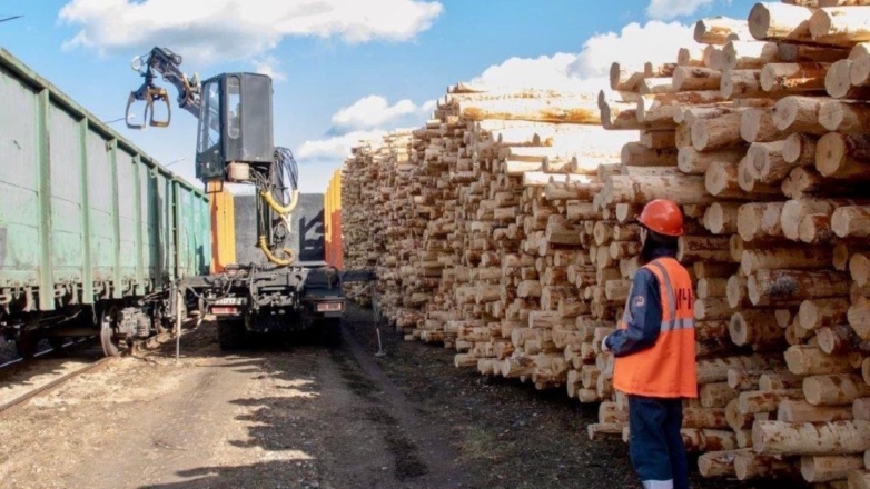 В Иран отправили груз леса по альтернативному сухопутному маршруту