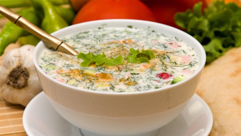 30 минут на кухне: чесночная окрошка