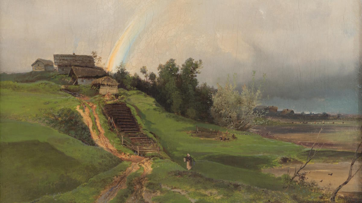 Картина Алексея Кондратьевича Саврасова "Радуга"