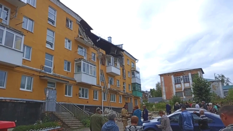 В жилом доме в Пермском крае обрушились перекрытия после взрыва