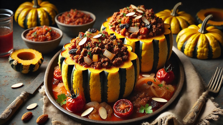 Согревающее осеннее блюдо: тыква, фаршированная говядиной