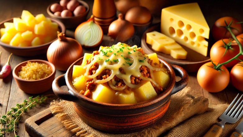 Готовим в горшочках: картошка с фаршем