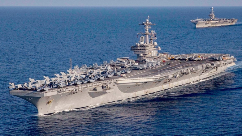 Ударная группа во главе с авианосцем США "Гарри Трумэн" прибыла в регион Ближнего Востока