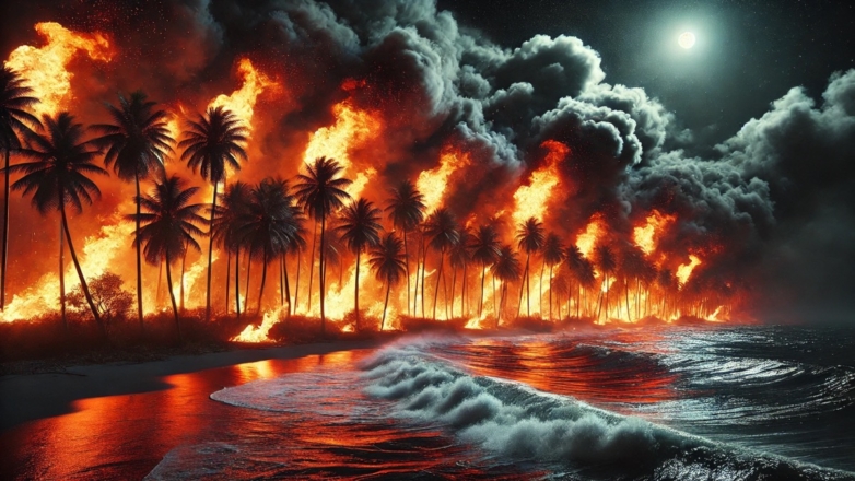 Новый крупный лесной пожар начался в округе Лос-Анджелес