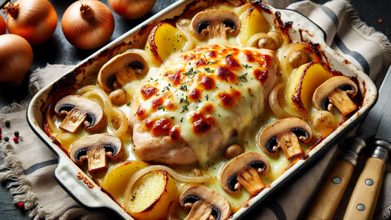 Куриная грудка "под шубой" в духовке: вкусный ужин для всей семьи