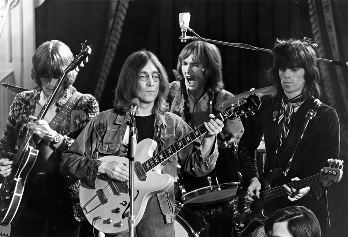 THE ROLLING STONES & Rock 'n' Roll Circus, Eric Clapton, Mitch Mitchell, John Lennon, Keith Richards