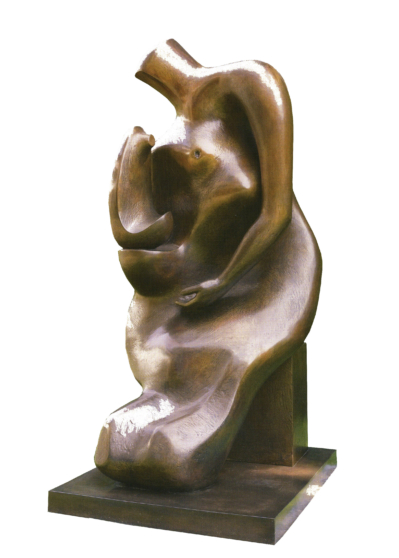 Генри Мур. Мать и дитя (Mother and Child: blockseat). Скульптура, бронза. 1983