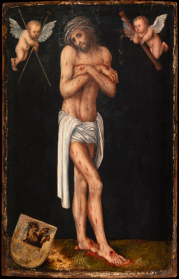 Лукас Кранах Старший. Христос – Муж скорбей (Christ as the Man of Sorrows). 1525–1530