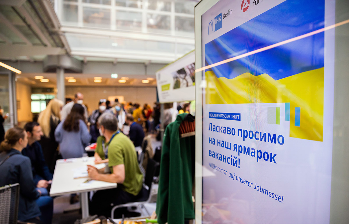 Ярмарка вакансий для украинских беженцев. Германия