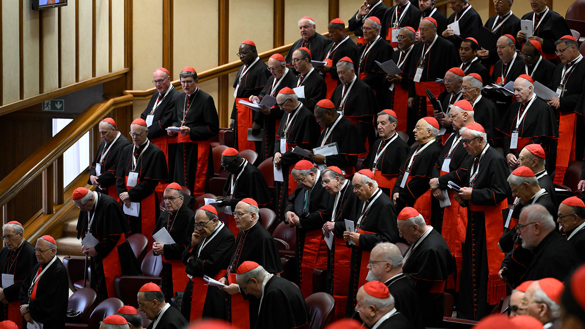 Конгрегация кардиналов в Ватикане. 28 апреля 2025