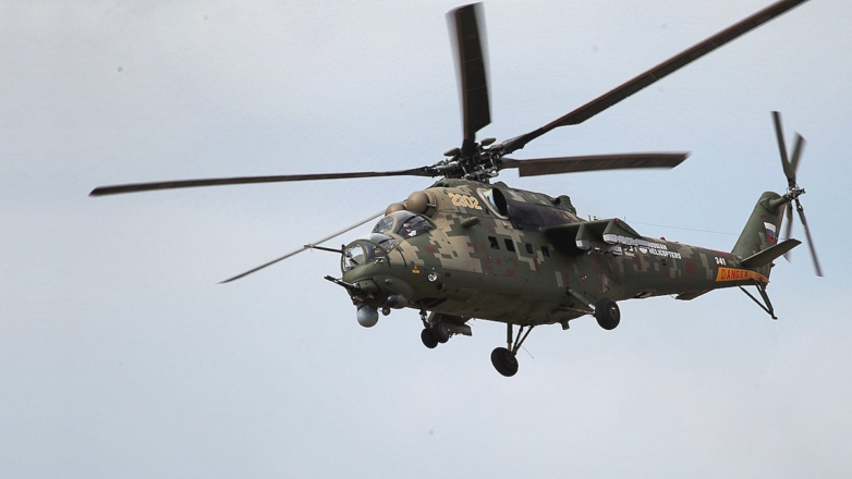 В Белоруссию прибыли новые российские транспортно-боевые вертолеты Ми-35М