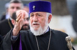 Силовики и священники подрались у резиденции католикоса в Армении