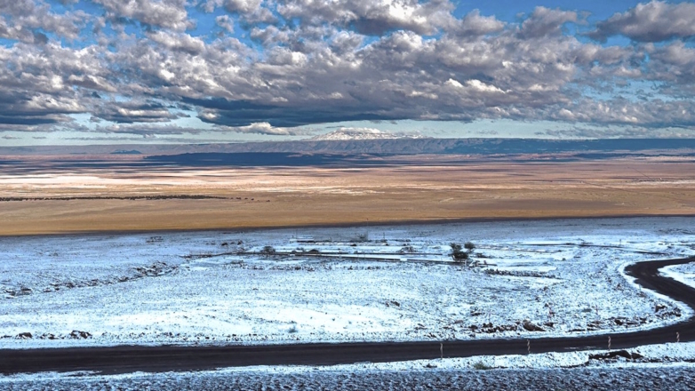 Снег засыпал самую сухую в мире пустыню