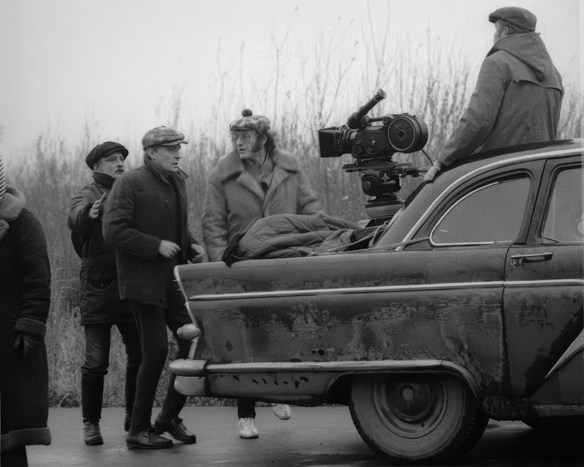 На съемках «Осенний марафон» (1979г)