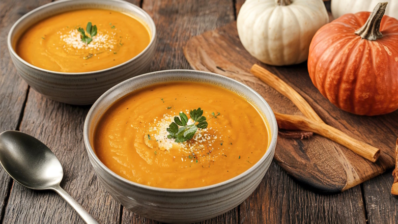 Тыквенный суп со сливками