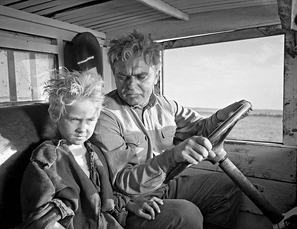 Кадр из фильма по одноимённой повести Михаила Шолохова "Судьба человека".