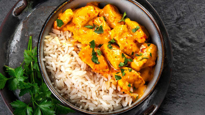 Индийский карри из курицы с овощами