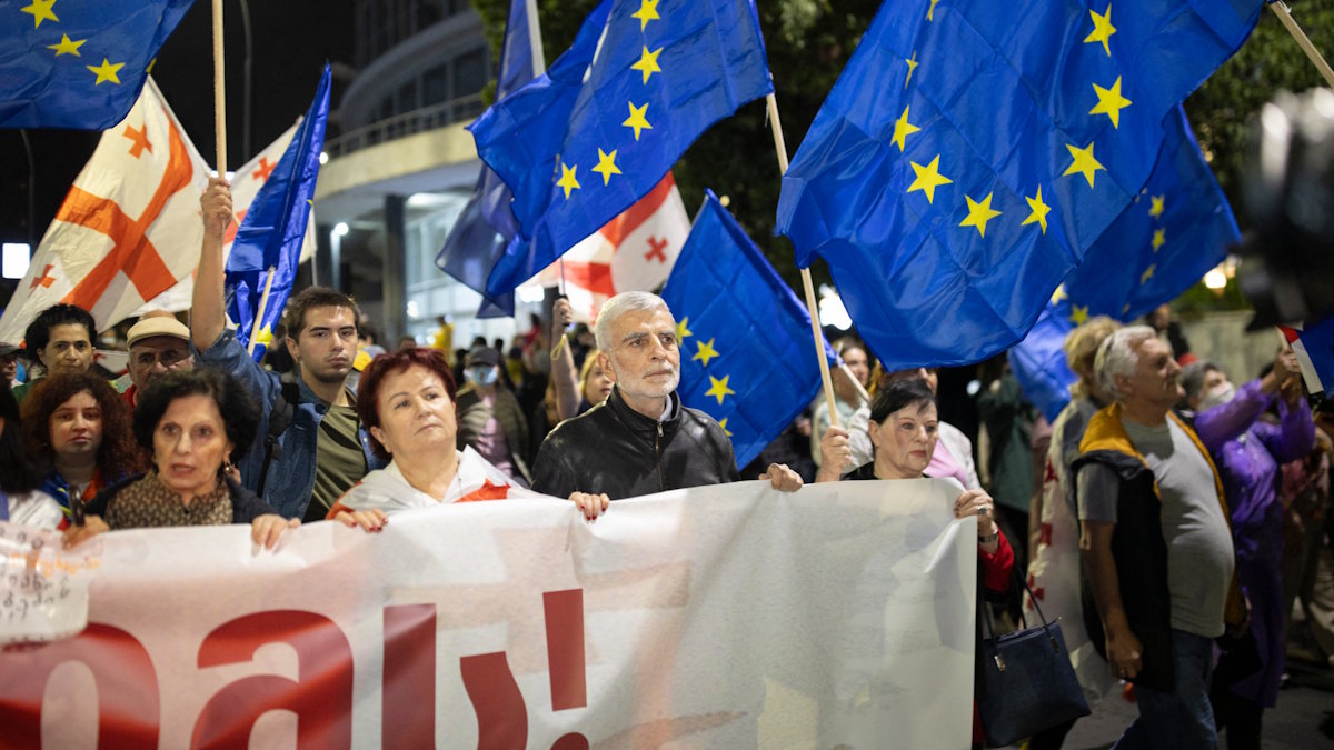 Протесты в Грузии (архивное фото)