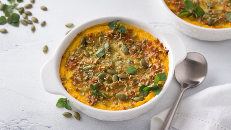 Блюдо осени: нежная тыквенная запеканка с сыром