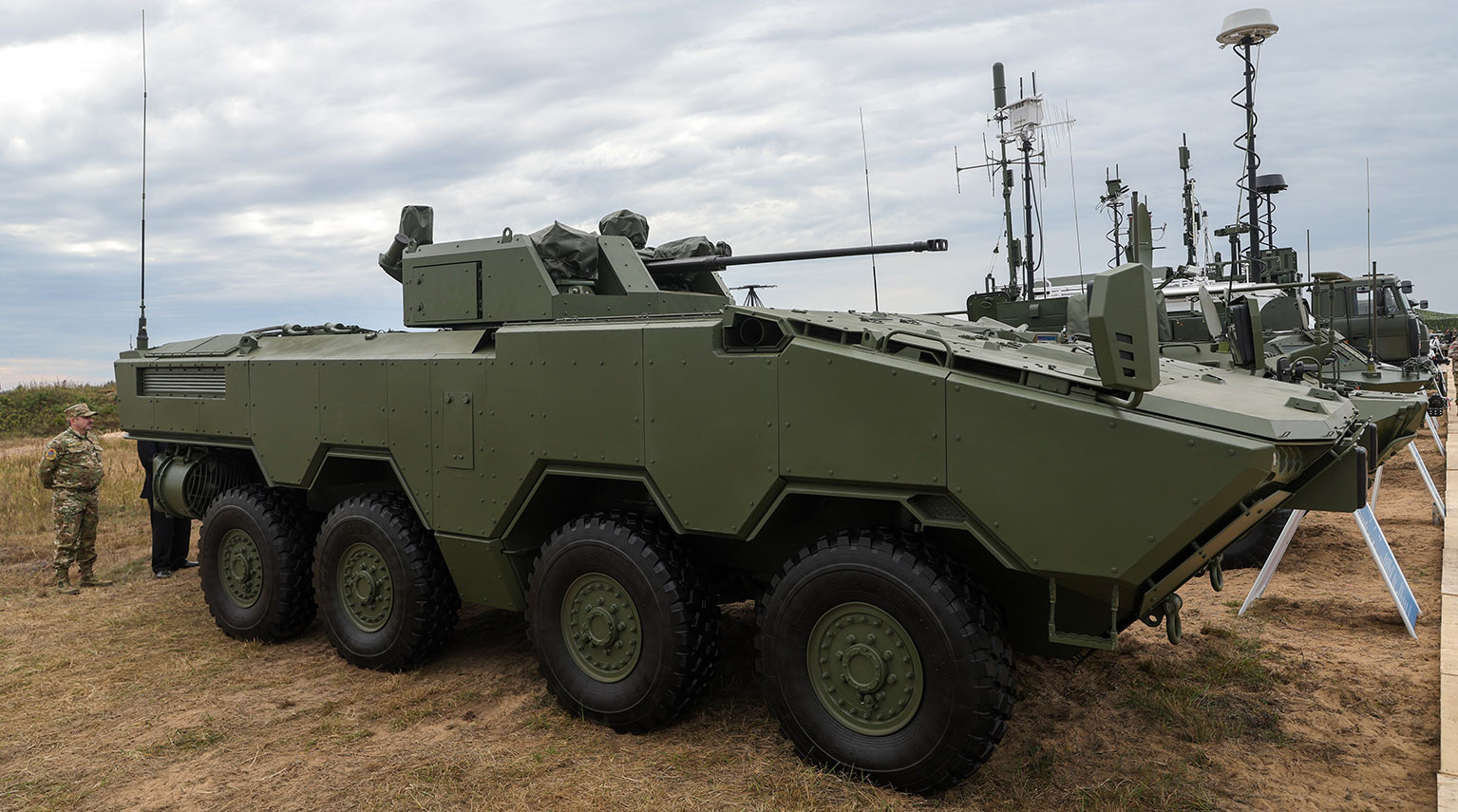 Военная техника на полигоне в рамках российско-белорусских стратегических учений "Запад-2025"