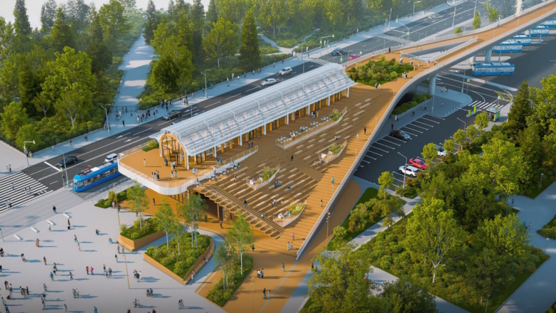 Павильоны из станций и смотровая площадка: парк на месте Московского монорельса планируют открыть в 2027 году