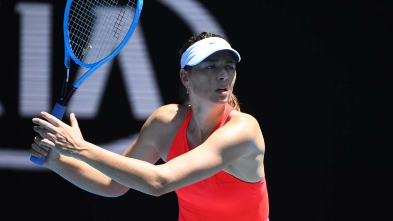 Шарапова вернулась на корт – правда, пока лишь на 30 минут